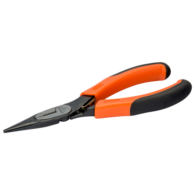 Spetstång med svart spets och orange, ergonomiska tvåkomponenthandtag.